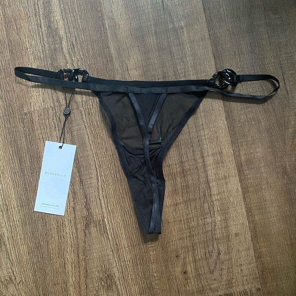 NWT Victoria’s Secret Bluebella Black Rome Thong - Picture 4 of 5